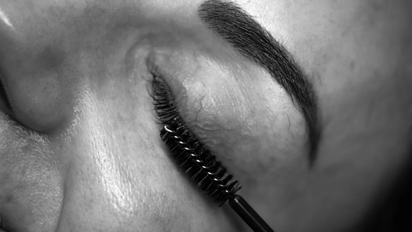 Close-up detail of a lash treatment at Lash Haven Beauty